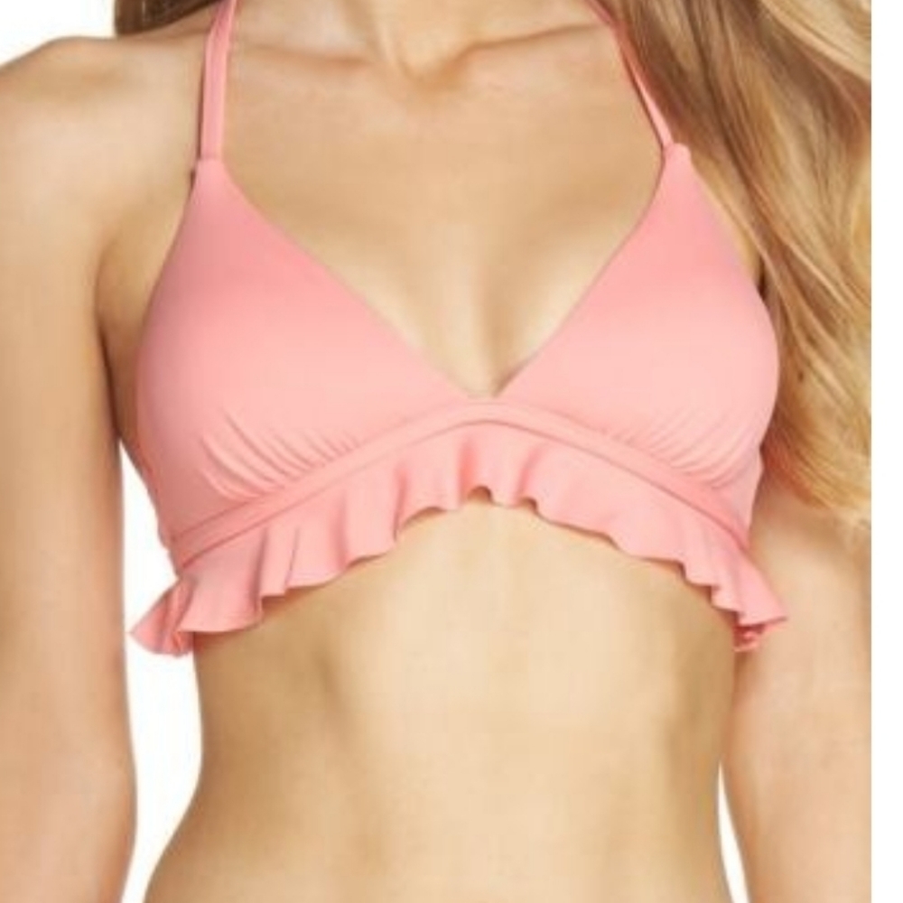Chelsea28 Marilyn Ruffle bikini top Coral XS